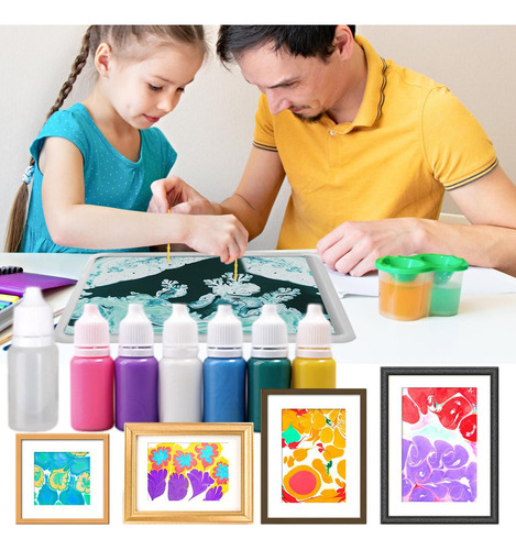 Kit De Arte De Pintura Marmoleada Kits De Pintura De Mármol