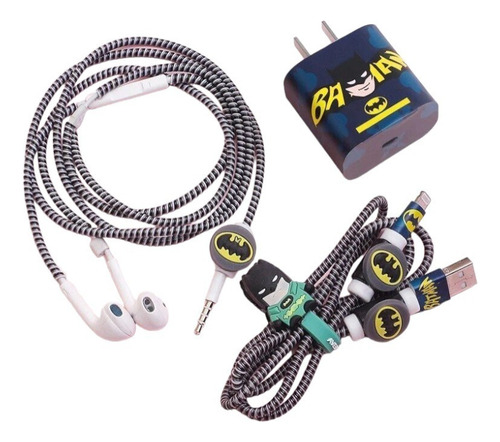 Kit Protector Para Cables Batman - Cargadores - Audifonos