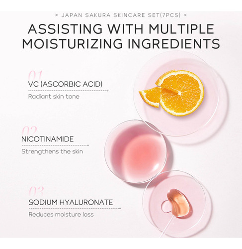 Set De 7 Piezas De Crema Limpiadora Para Ojos Y Crema Facial