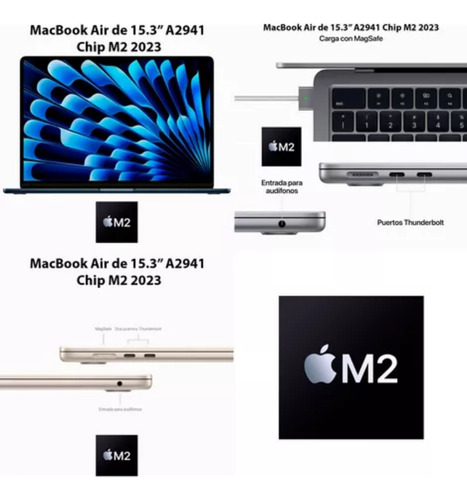 Funda Para Notebook Y Macbook Air 13.6 (chip M2, 2022) A2681