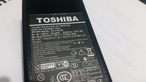 Cargador Laptop Toshiba Satellite 19v 3.95am Original Nuevo