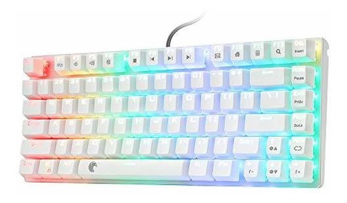 Teclado Gamer Huo Ji Z88 Mecánico Rgb 81 Teclas -blanco