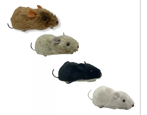 Legendog 1pc forma do mouse brinquedo do gato interativo realista gatinho  rato brinquedo jogo do gato