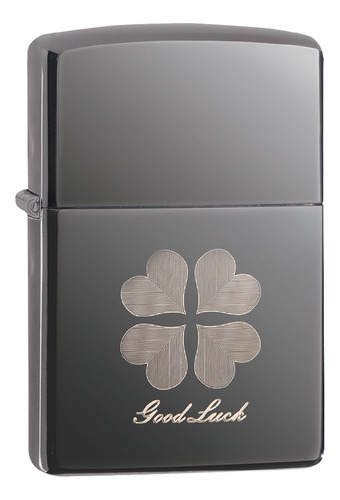 Encendedor Zippo Lighter Good Luck Design Trébol