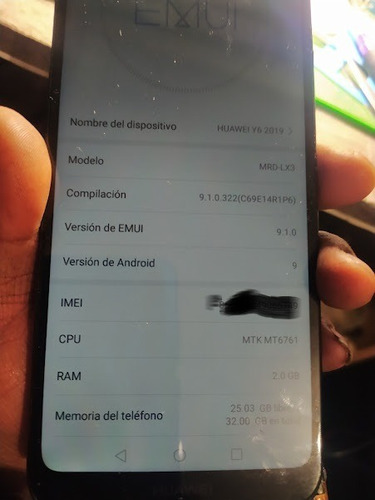 Logica Huawey Y6 2019. Mrd-lx3