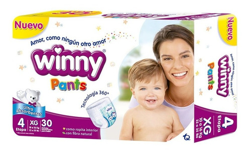 Pañal Winny Pants Etapa 4 30 Unidades