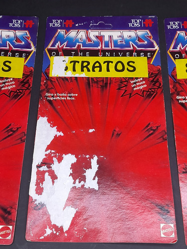 Lote Cartones Muñecos He-man Top Toys Originales Años 80 (Usado)