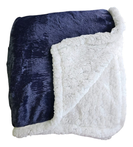 Frazada 2 Plazas Fluffy Deluxe Con Sherpa Doral