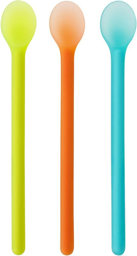 Cucharas De Silicona Para Bebe Boon 6m+ Suaves 3pzs Nuevo