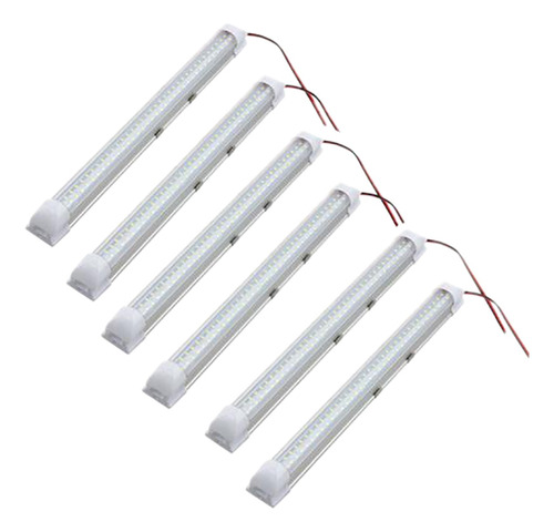 Barra De Luces Led De 12 V Para Interiores De Coche, 6 Unida