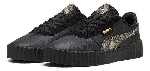 Zapatilla Puma Carina 3.0 Snake Chic Negro Mujer