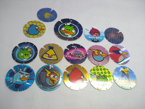 Lote De Tazos De Angry Birds 