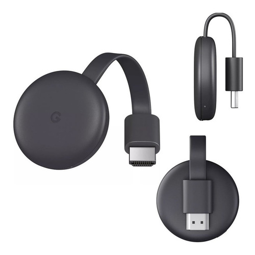 Google Chromecast GA00439 3.ª generación Full HD carbón