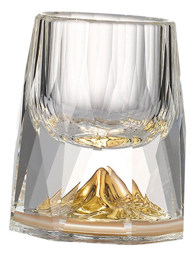 Aruoy Vaso De Cristal Creativo Vaso De Lámina De Oro Chino