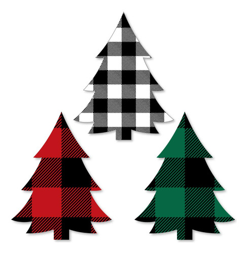 Big Dot Of Happiness Arbol Tartan Dia Festivo  Diy Forma 24