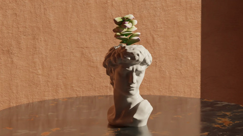 Matero Busto De David Michelangelo Impreso 3d