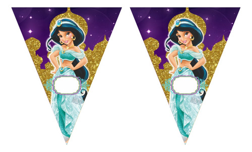 Kit Imprimible Cumpleaños Princesa Jasmin Aladino 1