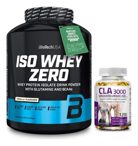 Biotechusa Proteina Iso Whey Zero 5 Lb Vanilla + Cla 3000