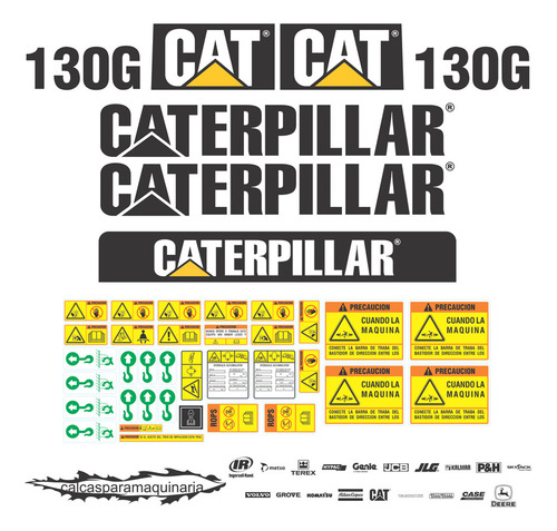 Kit De Calcas De Restauración Para Cat 130 G Vja