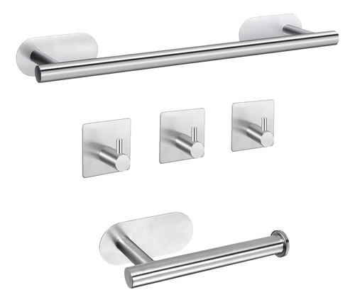 Juego De Accesorios De Baño Con 2 Toalleros Autoadhesivos, S