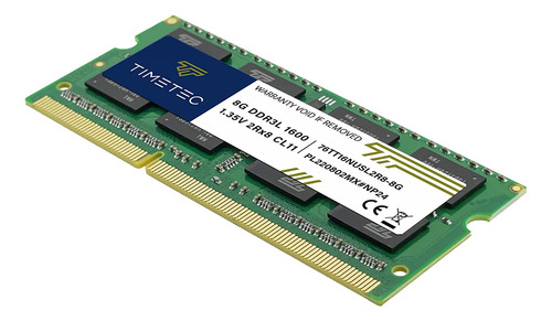 Timetec Kit De 16 Gb (2x8 Gb) Ddr3l/ddr3 1600 Mhz (ddr3l-...
