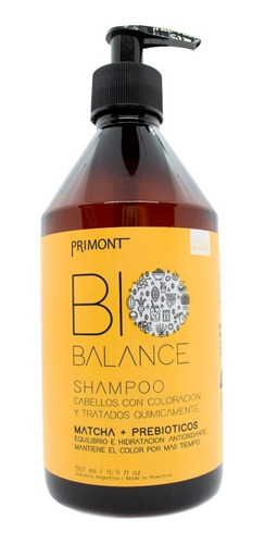 Primont Bio Balance Shampoo Vegano Pelo Teñido Dañado 500ml