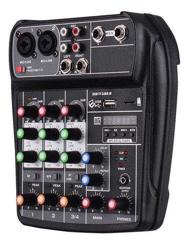 Mesa De Mezclas Usb Mixing Ai-4 Compact Audio Bt Phantom Mp3