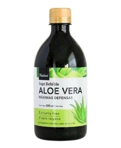 Natier Aloe Vera Natural Máxima Defensa 500 Ml Vegano