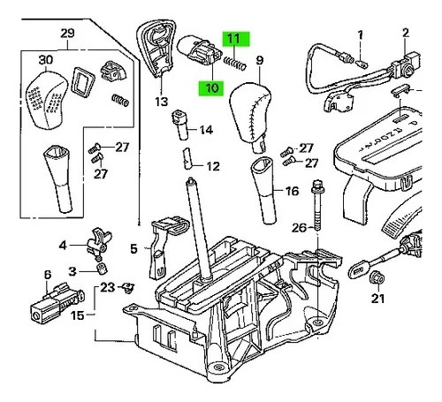 Botón Automático Para Honda Accord Civic 2003 2004 2005