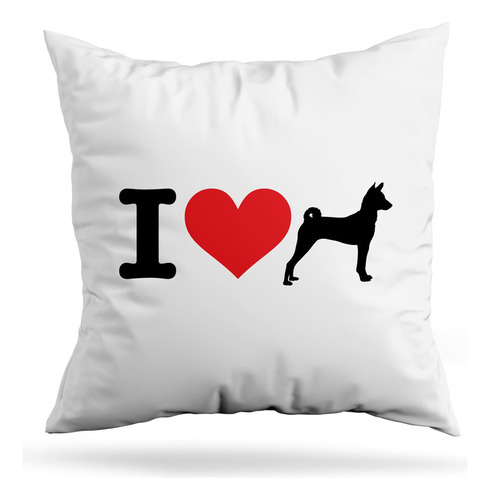 Cojin Deco I Love My Basenji (d0979 Boleto.store)