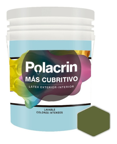 Pintura Premium Polacrin 10 Lts Bermellon Alto Rendimiento