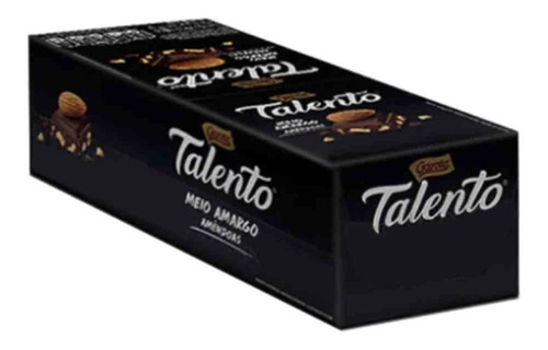 Caixa Mini Talento Garoto. Chocolate Preto Meio Amargo