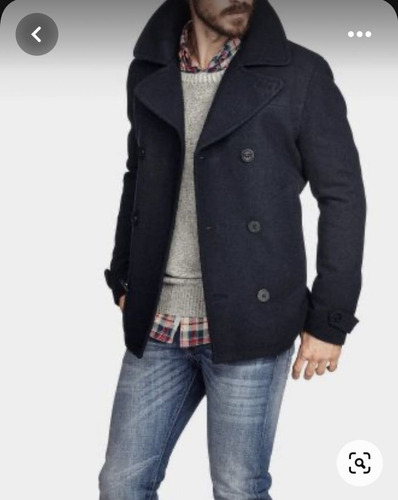 Chaqueta De Hombre, Chaqueton Cruzado, Abrigo Temporada 2023