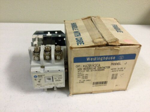 New, Westinghouse Motor Control Contractors A201k2ca Mod Bbt