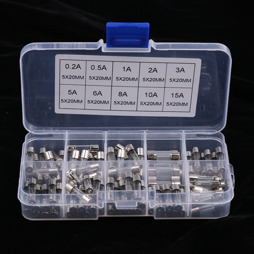 100pcs Fusibles De Vidrio Agu Con Caja Para Sistema Audio