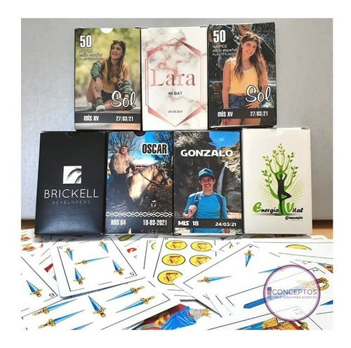Mazos Personalizas De Cartas Caja . Envio Gratis. Pack X 30
