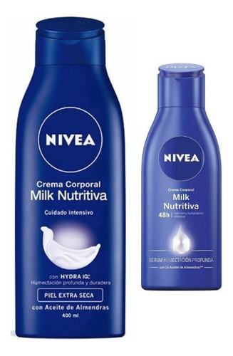 Pack Nivea Crema Corporal Milk Nutritiva 400 Ml + 125 Ml