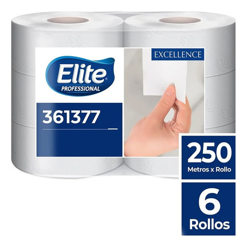 Rollo Papel Higienico Doble Hoja 6x250m Elite 361377 I. Xavi