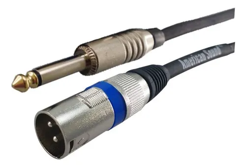 Cable Canon Xlr A Plug 1/4 4mt Cp-163 American Sound