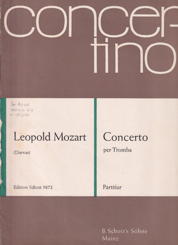 Concertino Leopold Mozart 