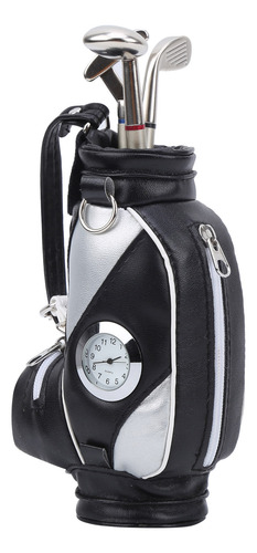 Sobremesa Portalápices Reloj Mini Bolso Aleación De Zinc Cue