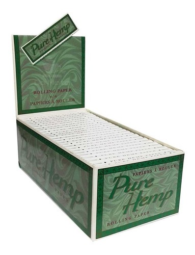 Caixa De Seda Smoking Pure Hemp Regular 50 Livretos