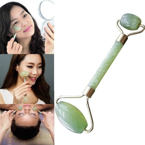 Masajeador Facial Corporal Rodillo Masajeador Piedra Jade