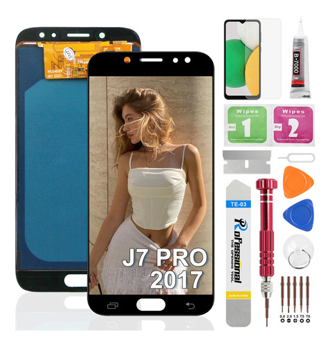 Okbichi Incell Pantalla Para Samsung Galaxy J7 Pro 2017 Sm-j730g, Sm-j730gm