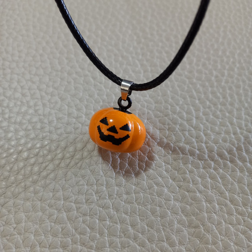 Collar Unisex De Calabaza Cascabel. Goth, Halloween, Cosplay