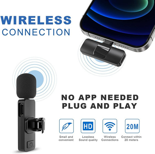 Microfono Inalambrico Para Celulares Androide Tipo C