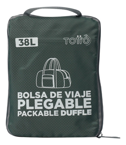 Totto Maleta Deportiva - Bolsa De Viaje | Grande Branel Verde Lisa