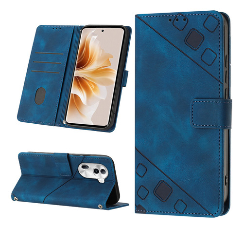 Funda Cartera Flip Relieve Para Oppo Reno 11 Pro 5g