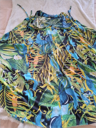 Vestido Largo Plato. Algodón. Bellísimo!! (Usado)