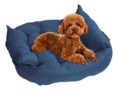 Cama Dobrável Para Cães Sofá-cama Para Animais De S Azul